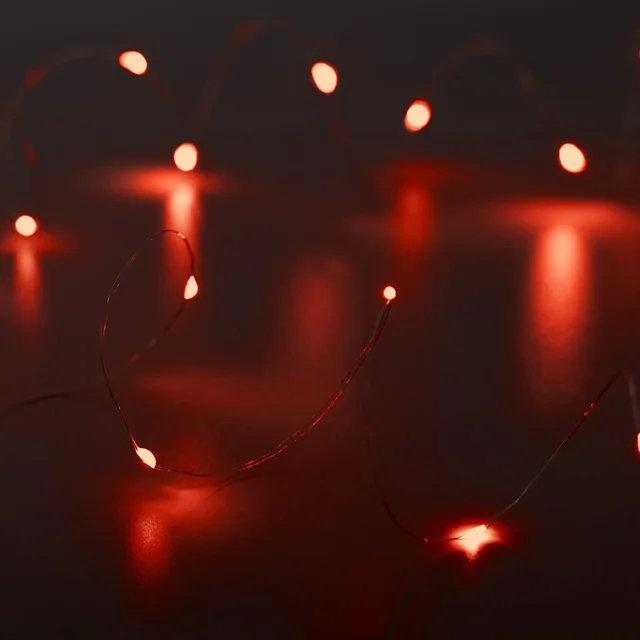 Светодиодная гирлянда ARD-DEW-HOME-2000-CLEAR-20LED-STD Red (3V, Battery Pack) (Ardecoled, IP20), артикул 048705
