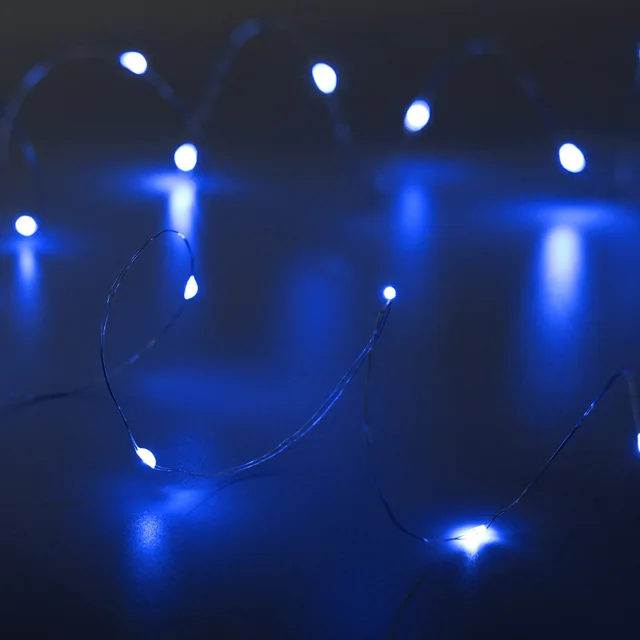 Светодиодная гирлянда ARD-DEW-HOME-2000-CLEAR-20LED-STD Blue (3V, Battery Pack) (Ardecoled, IP20), артикул 048707