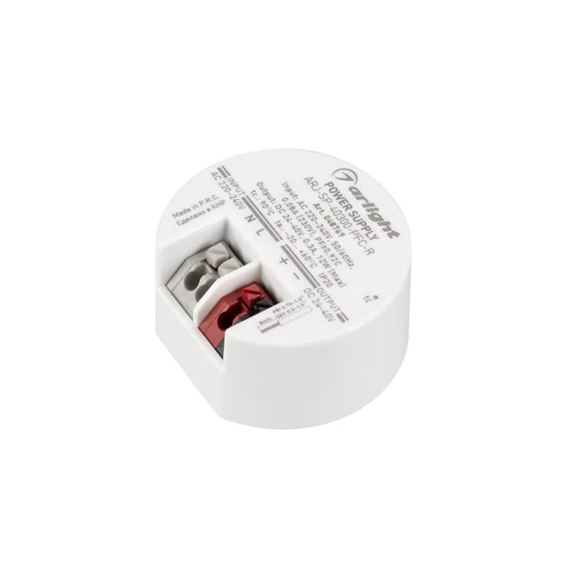 Блок питания ARJ-SP-40300-PFC-R (12W, 24-40V, 300mA) (Arlight, IP20 Пластик, 5 лет), артикул 048769