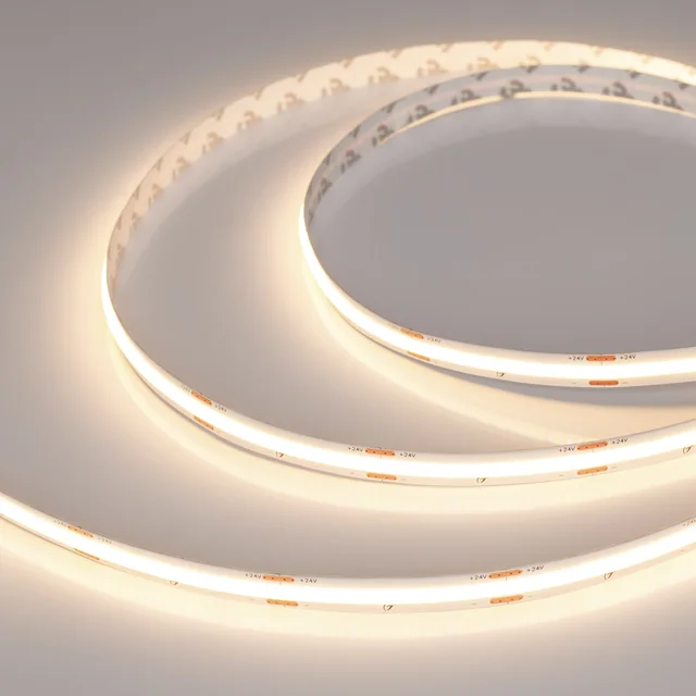 Лента COB-X420-10mm 24V Warm3000 (4.8 W/m, IP20, 15m) (Arlight, 5 лет), артикул 048823