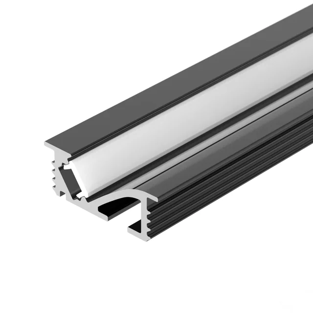 Профиль SL-BEVEL-W21-F-2000 ANOD BLACK (Arlight, Алюминий), артикул 048997