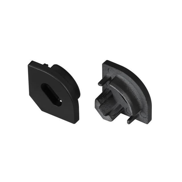 Заглушка SL-KANT-H10 BLACK с отверстием (Arlight, Пластик), артикул 049410