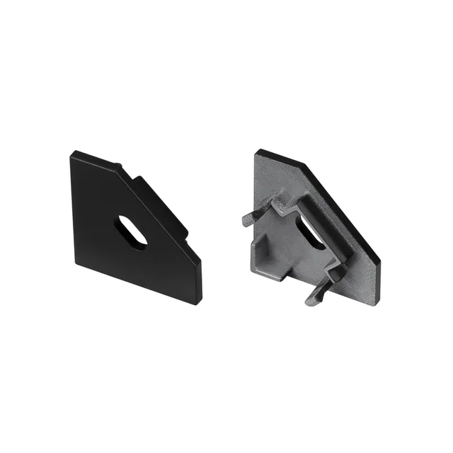 Заглушка SL-KANT-H18 FLAT BLACK с отверстием (Arlight, Пластик), артикул 049432