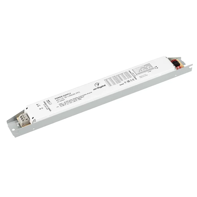 Блок питания ARJ-LG-38-LINEAR-PFC (38W, 9-60V, 0.3-0.9A) (Arlight, IP20 Металл, 5 лет), артикул 049549