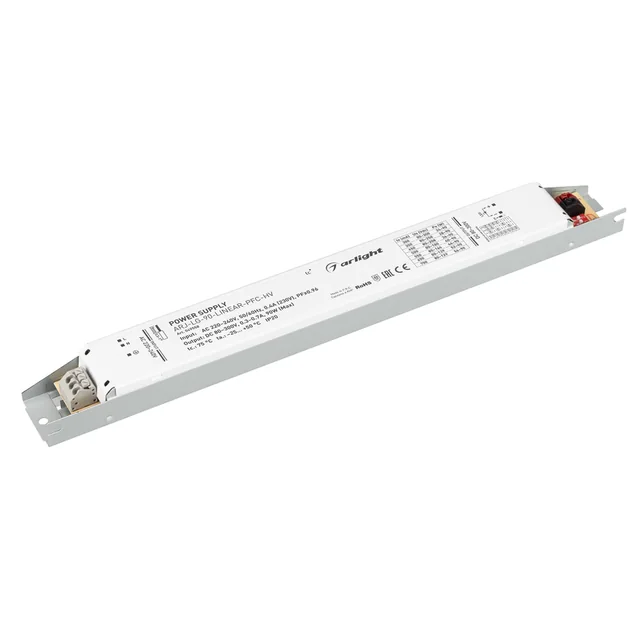 Блок питания ARJ-LG-90-LINEAR-PFC-HV (90W, 80-300V, 0.3-0.7A) (Arlight, IP20 Металл, 5 лет), артикул 049558