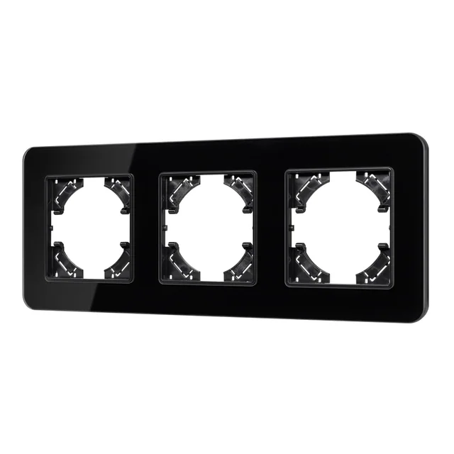 Рамка стеклянная FRM-OMALI-GS-3-BK (Arlight, -), артикул 049697