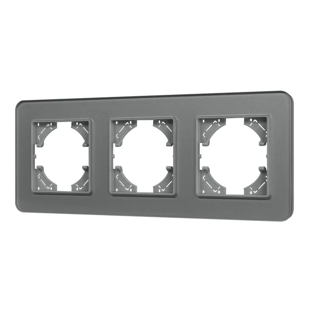 Рамка стеклянная FRM-OMALI-GS-3-GR (Arlight, -), артикул 049698