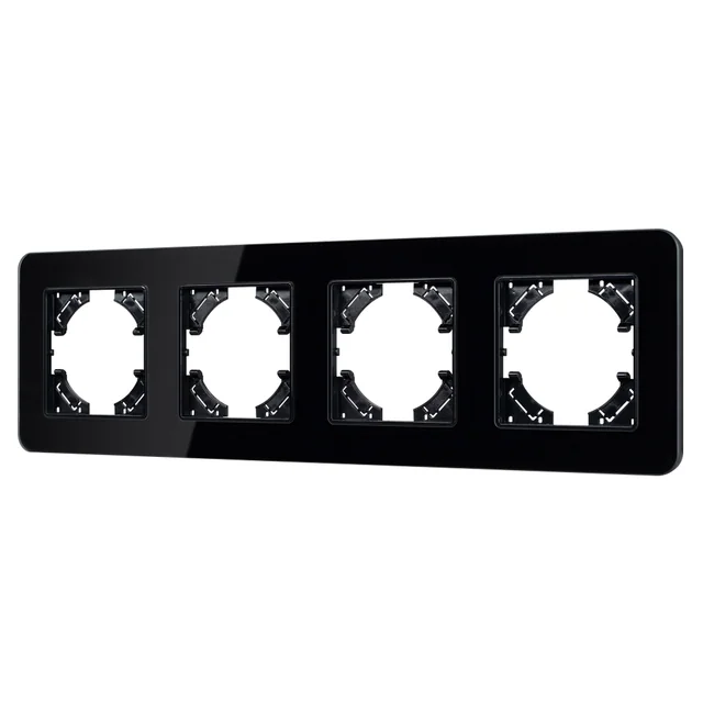 Рамка стеклянная FRM-OMALI-GS-4-BK (Arlight, -), артикул 049701