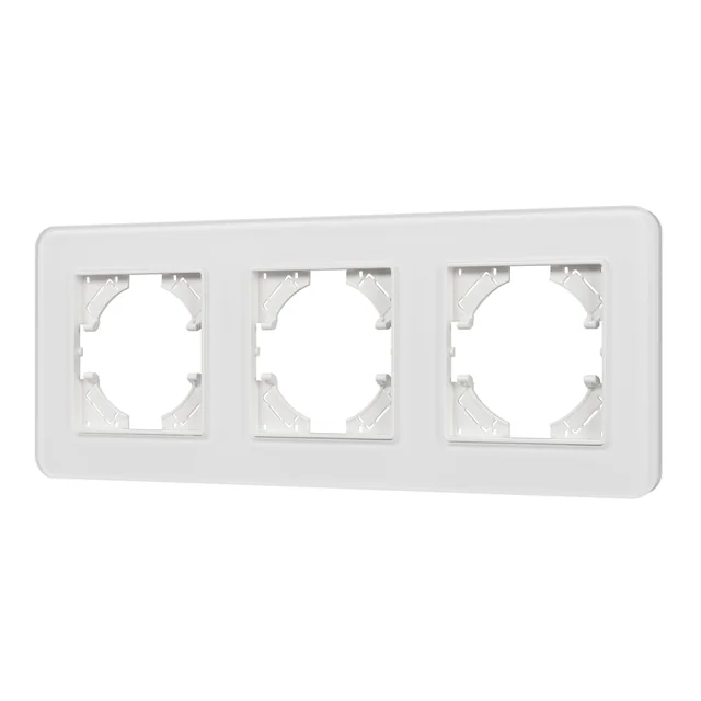 Рамка стеклянная FRM-OMALI-SFGS-3-WH (Arlight, -), артикул 049712