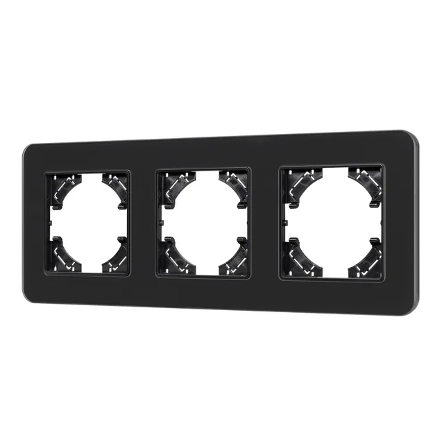 Рамка стеклянная FRM-OMALI-SFGS-3-BK (Arlight, -), артикул 049713