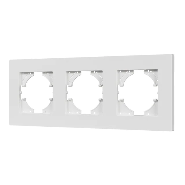 Рамка пластиковая FRM-PERIO-PL-3-WH (Arlight, -), артикул 049754
