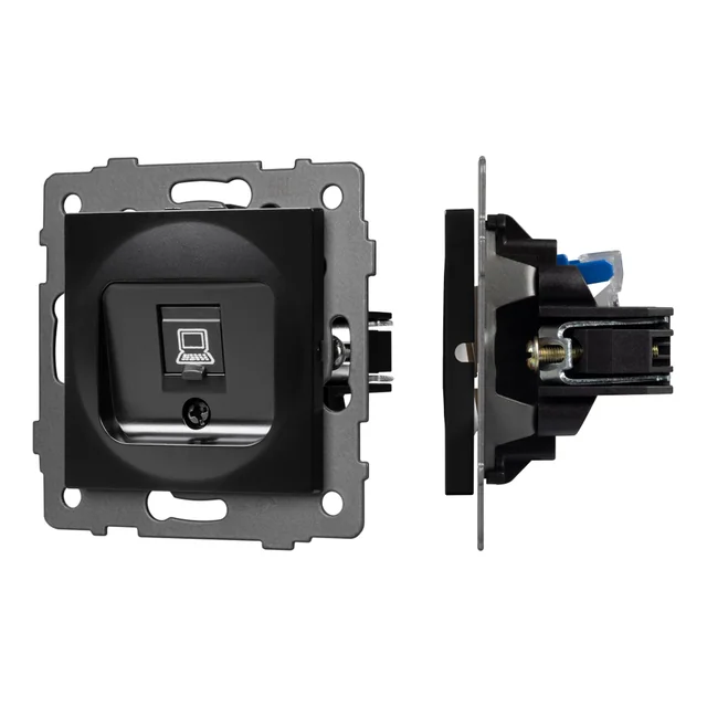 Механизм компьютерной розетки SCT-MPC1-PL-BK-V (RJ-45, CAT6) (Arlight, -), артикул 049847