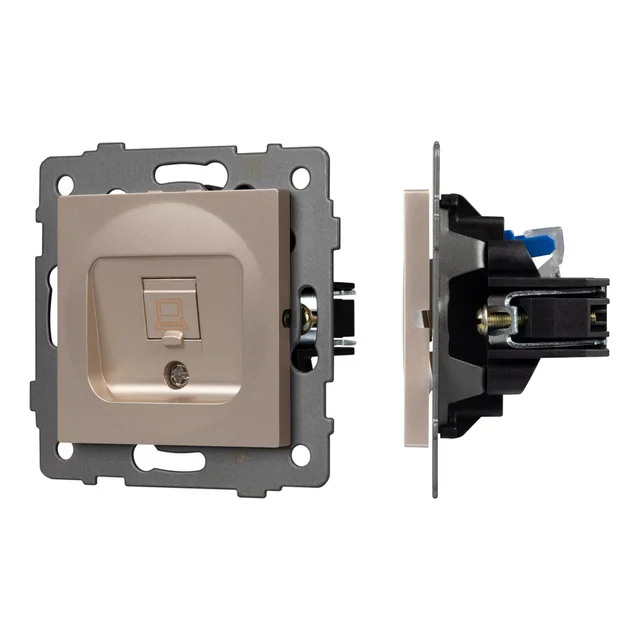 Механизм компьютерной розетки SCT-MPC1-PL-GD-V (RJ-45, CAT6) (Arlight, -), артикул 049849