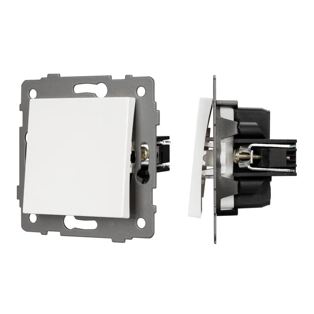 Механизм выключателя одноклавишный перекрёстный SWT-MKX1-PL-WH-V (250V, 10A) (Arlight, -), артикул 049875