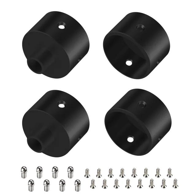 Заглушка WPH-FLEX-D22-360deg BLACK ALU с отверстием (Arlight, Металл), артикул 049940