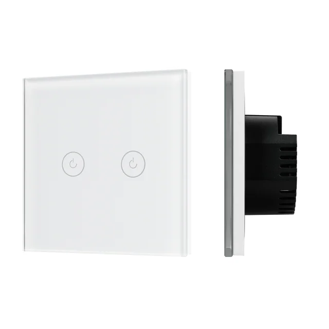 Выключатель сенсорный SWT-OMALI-S02-ZB-WH (250V, 10A, Zigbee) (Arlight, Стекло), артикул 050041