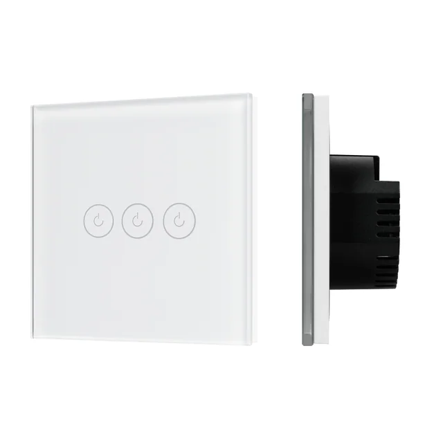 Выключатель сенсорный SWT-OMALI-S03-ZB-WH (250V, 10A, Zigbee) (Arlight, Стекло), артикул 050042