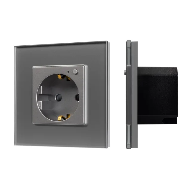 Розетка электрическая с Zigbee управлением SCT-OMALI-EUZB1-PL-GR (240V, 16A, Zigbee) (Arlight, -), артикул 050101