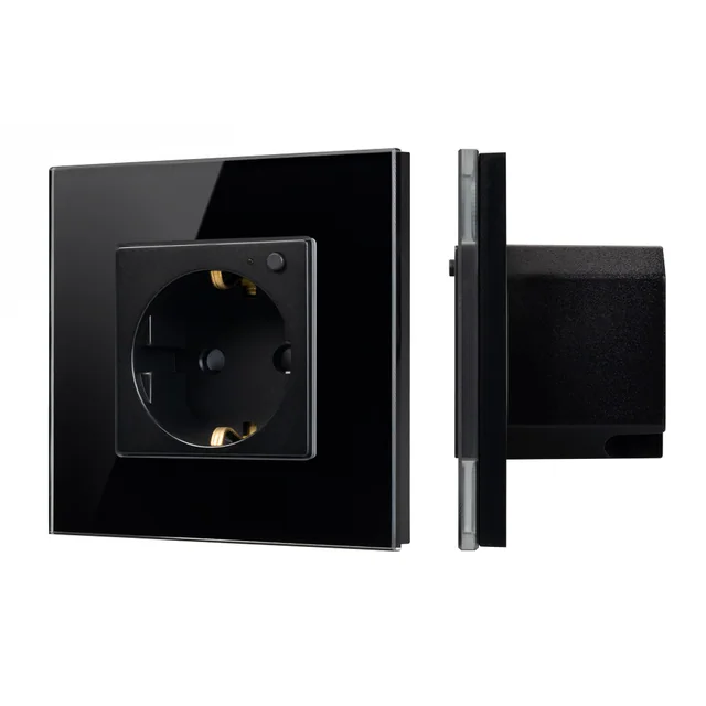 Розетка электрическая с Zigbee управлением SCT-OMALI-EUZB1-PL-BK (240V, 16A, Zigbee) (Arlight, -), артикул 050216