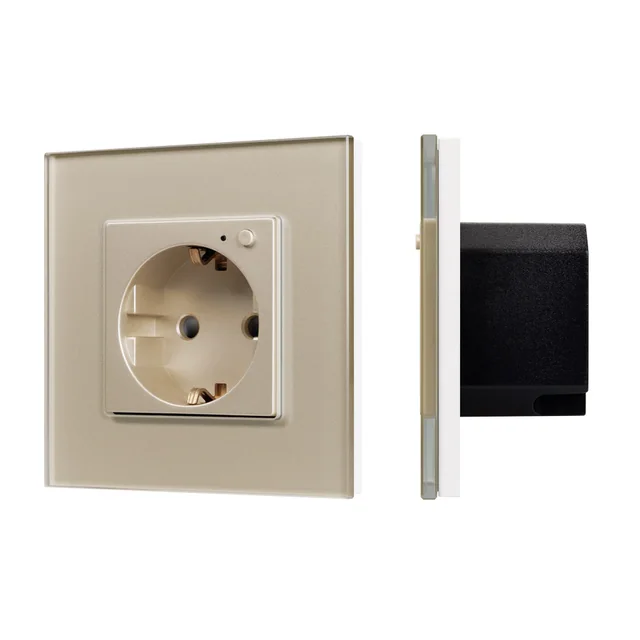 Розетка электрическая с Zigbee управлением SCT-OMALI-EUZB1-PL-GD (240V, 16A, Zigbee) (Arlight, -), артикул 050218