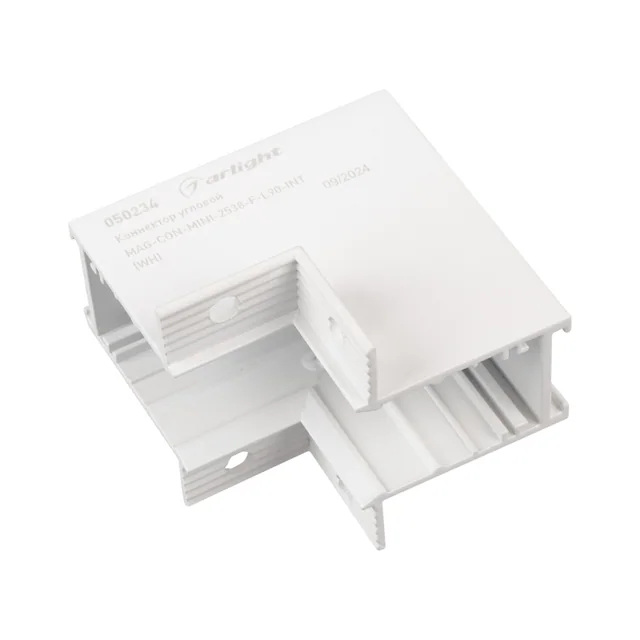 Коннектор угловой MAG-CON-MINI-2538-F-L90-INT (WH) (Arlight, IP20 Металл, 5 лет), артикул 050234