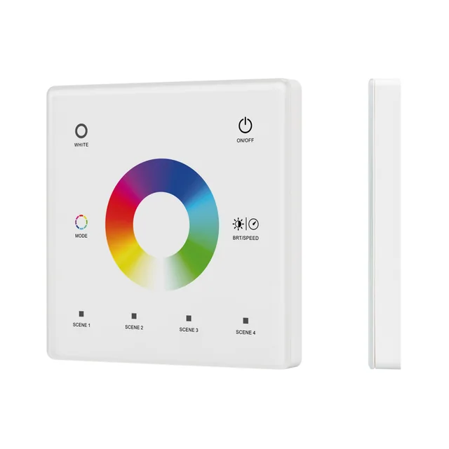 INTELLIGENT ARLIGHT Сенсорная панель SMART-RF-801-11-1G-4SC-RGBW белый (3V, 2.4G) накладная (IARL, IP20 Пластик, 5 лет), артикул 050419