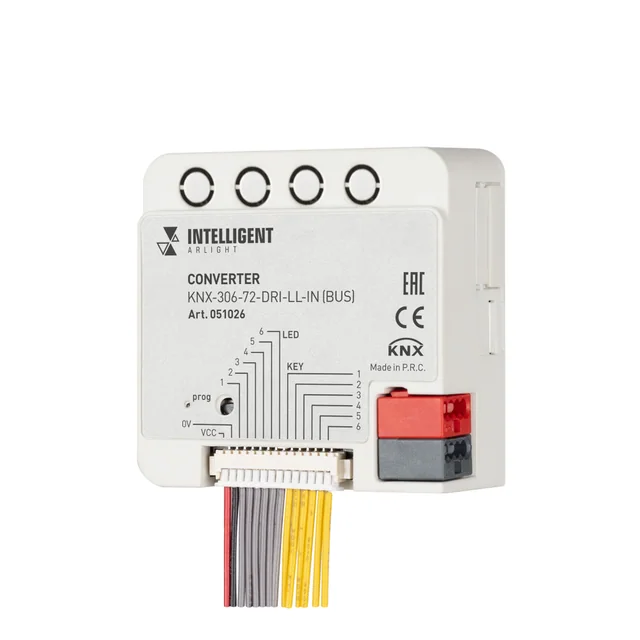 INTELLIGENT ARLIGHT Конвертер KNX-306-72-DRI-LL-IN (BUS) (IARL, IP20 Пластик, 2 года), артикул 051026