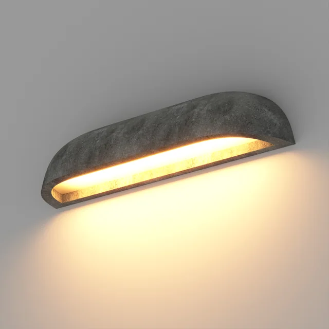Светильник SP-BULFIN-WALL-L365-10W Warm3000 (BK, 120 deg, 230V) (Arlight, IP65 Бетон, 3 года), артикул 051042