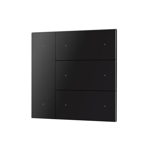 INTELLIGENT ARLIGHT Накладка панели KNX-23-4G-SUF Black (Backlight) (IARL, IP20 Металл, 2 года), артикул 051083
