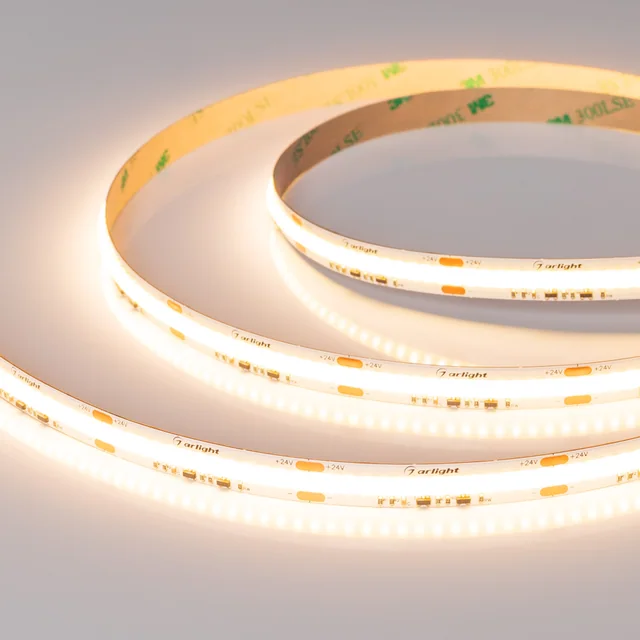 Лента COB-X560-10mm 24V Dim-To-Warm (14 W/m, IP20, 5m) (Arlight, Dim-To-Warm), артикул 051296