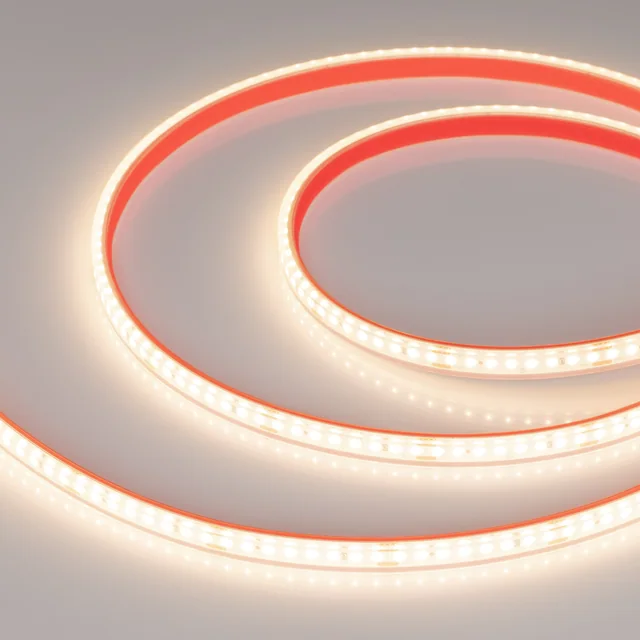 Лента герметичная DOT-PFS-X160-10mm 24V Warm3000 (12 W/m, IP68, 5m) (Arlight, 5 лет), артикул 051594