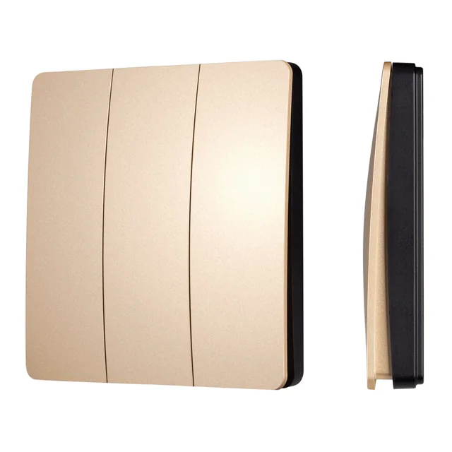 INTELLIGENT ARLIGHT Кнопочная панель KINETIC-801-22-3G-WP-SUF Gold (No battery, IP67, 433Mhz) (IARL, IP67 Пластик, 3 года), артикул 051677