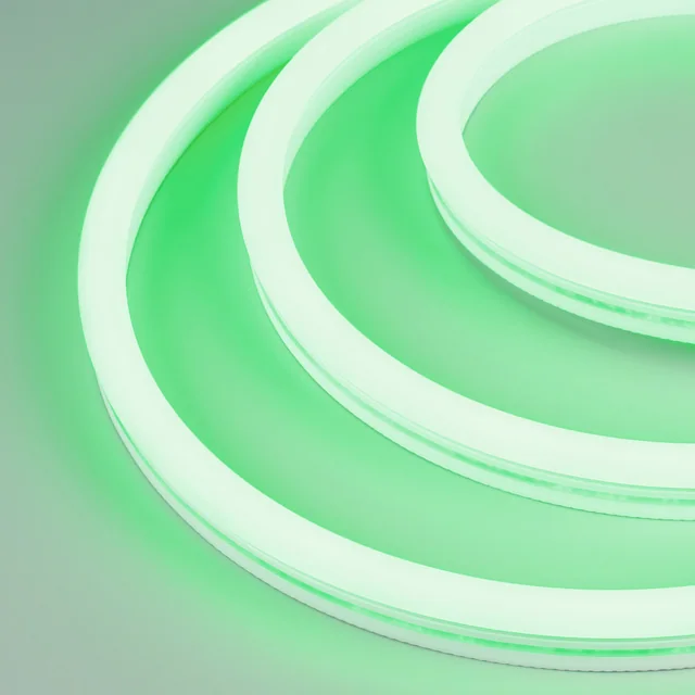 Лента герметичная WAVE-SIDE-A120-12x25mm 230V Green (12 W/m, IP67, 50m, wire x2) (Arlight, Грибовидная форма), артикул 051944