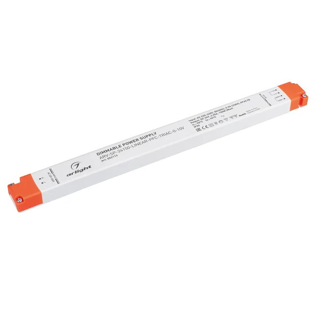 Блок питания ARV-SP-24150-LINEAR-PFC-TRIAC-0-10V (24V, 6.25A, 150W) (Arlight, IP20 Пластик, 5 лет), артикул 052113