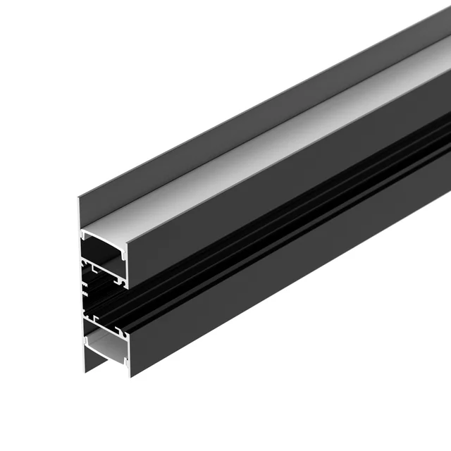 Профиль WALL-2575-DUAL-2000 ANOD BLACK (Arlight, Алюминий), артикул 052332
