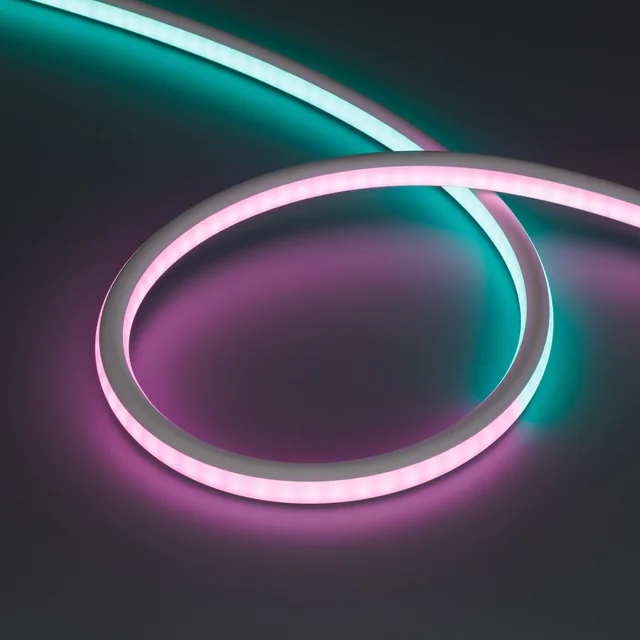 Лента герметичная SPI-WAVE-TOP-G200-18x15mm 12V RGB PX2 (26 W/m, IP54, 5m, wire x1) (Arlight, Вывод прямой, 3 года), артикул 052418