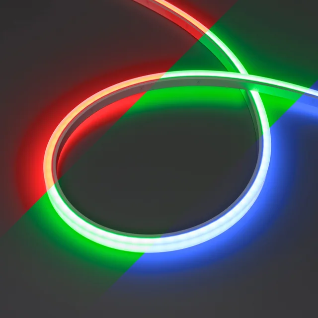 Лента герметичная WAVE-TOP-PU-H120-10x10mm 24V RGB (10 W/m, IP68, 1m, wire x1) (Arlight, Вывод боковой, 3 года), артикул 052641