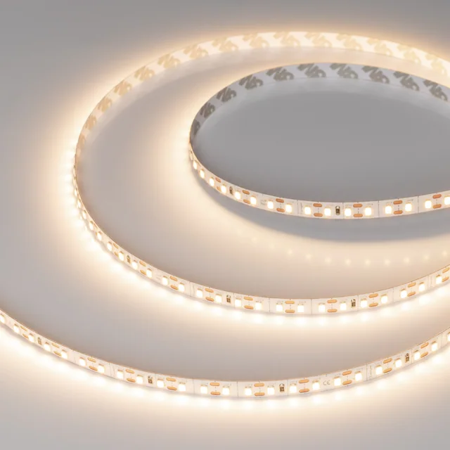 Лента FC-A120-8mm 24V Warm3000-CX1 (10 W/m, IP20, 5m) (Arlight, резка 1 светодиод), артикул 052796