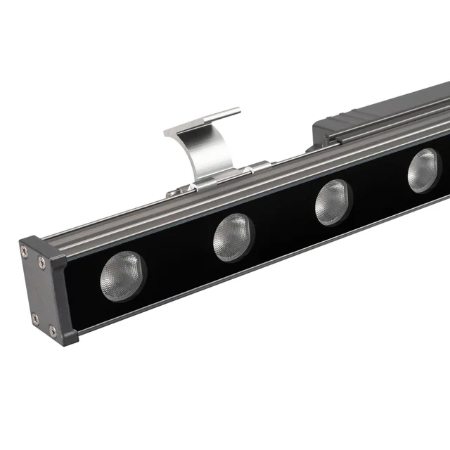 Линейный прожектор AR-LINE-500-9W Warm3000 (GR, 15 deg, 230V) (Arlight, IP65 Металл, 3 года), артикул 052891