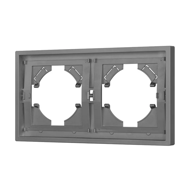Рамка пластиковая FRM-TENDO-PL-2-GR (Arlight, Графитовый), артикул 053841
