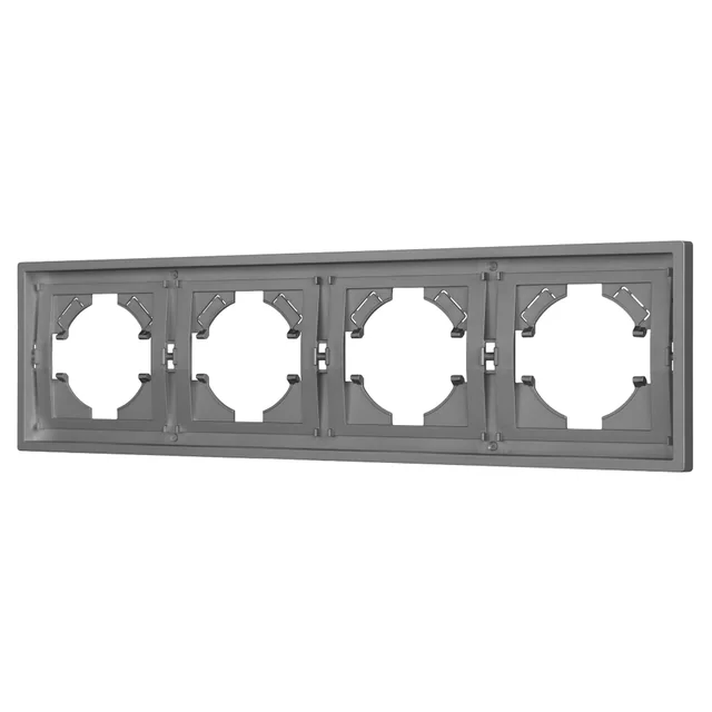 Рамка пластиковая FRM-TENDO-PL-4-GR (Arlight, Графитовый), артикул 053849