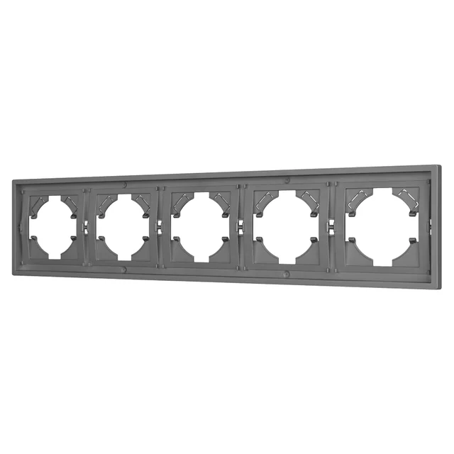 Рамка пластиковая FRM-TENDO-PL-5-GR (Arlight, Графитовый), артикул 053853