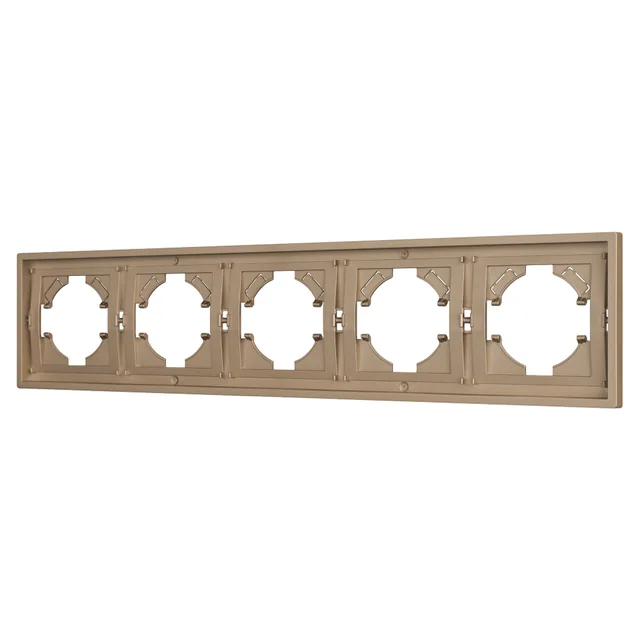 Рамка пластиковая FRM-TENDO-PL-5-GD (Arlight, Песочный), артикул 053854