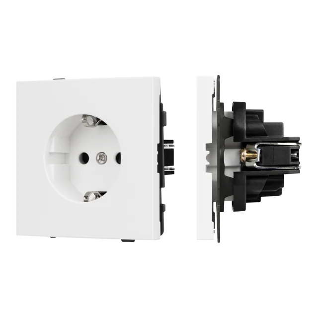 Механизм электрической розетки SCT-TENDO-MEU1-PL-WH (230V, 16A) (Arlight, Белый), артикул 054078