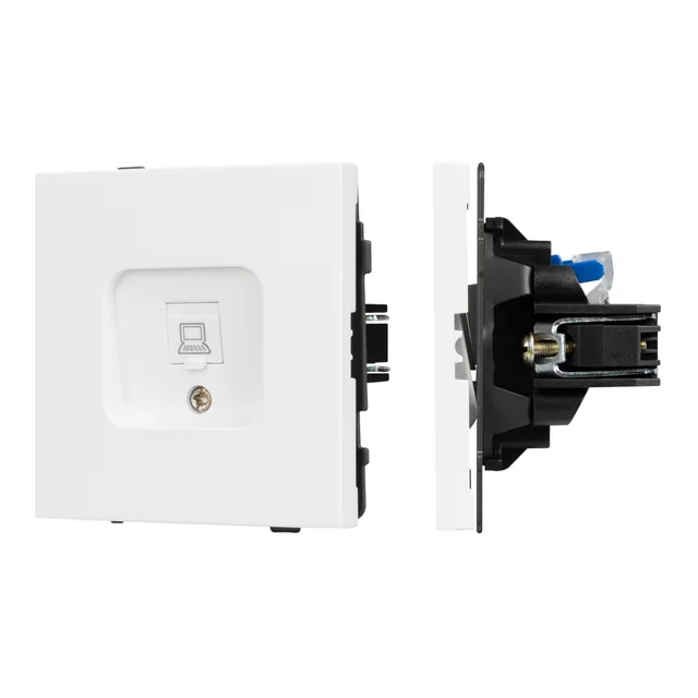 Механизм компьютерной розетки SCT-TENDO-MPC1-PL-WH (RJ-45, CAT6) (Arlight, Белый), артикул 054098