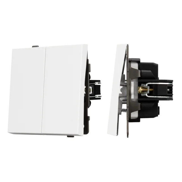 Механизм выключателя управления шторами SWT-TENDO-MKR2-PL-WH (230V, 10A) (Arlight, Белый), артикул 054138