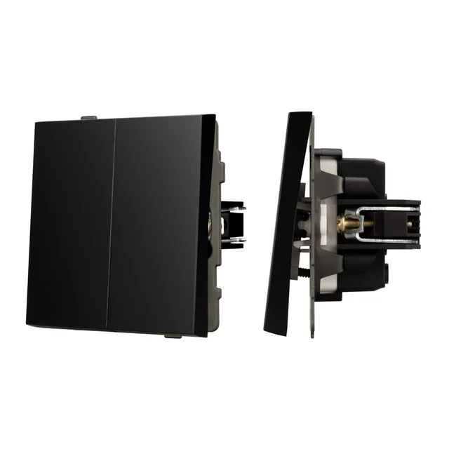 Механизм выключателя управления шторами SWT-TENDO-MKR2-PL-BK (230V, 10A) (Arlight, Черный), артикул 054139