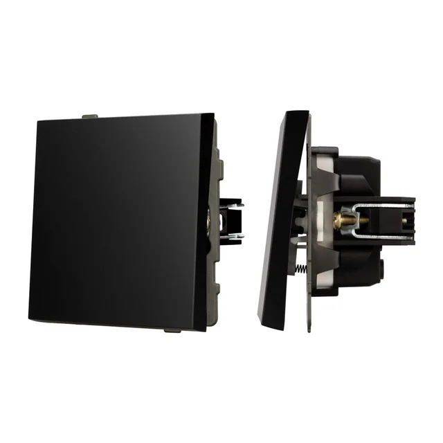 Механизм звонкового выключателя SWT-TENDO-MKR1-PL-BK (230V, 10A) (Arlight, Черный), артикул 054143