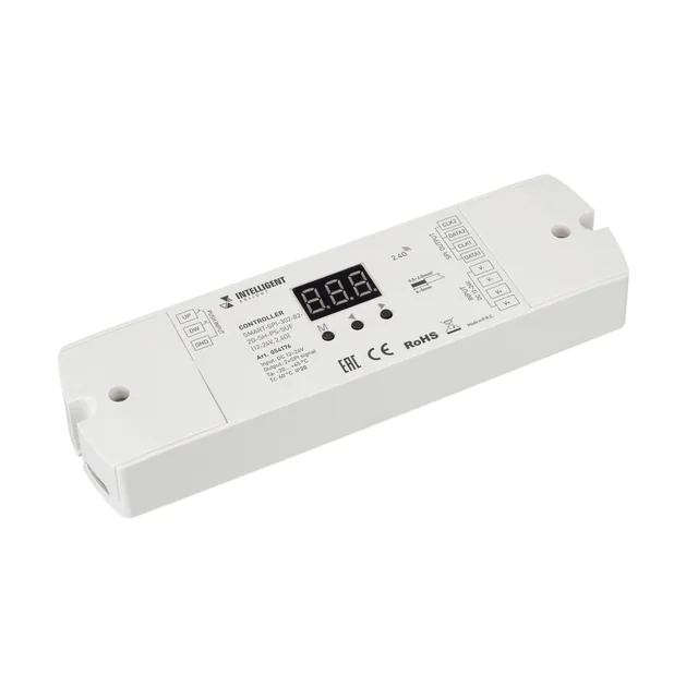 INTELLIGENT ARLIGHT Контроллер SMART-SPI-302-82-2G-SH-PS-SUF (12-24V, 2.4G) (IARL, IP20 Пластик, 5 лет), артикул 054176