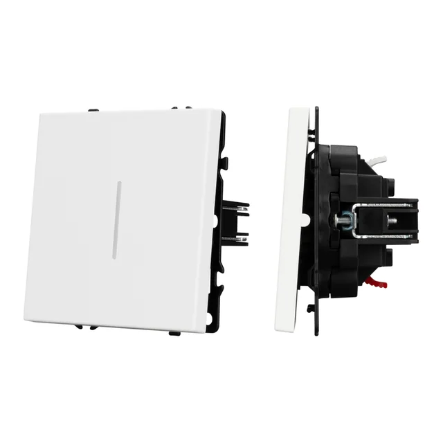 ARL NOBE Выключатель 1 кл подсветка софт-тач белый кварц SWT-MK01-SFPL-L-WH (250V, 10A) (Arlight, -), артикул 054232(1)